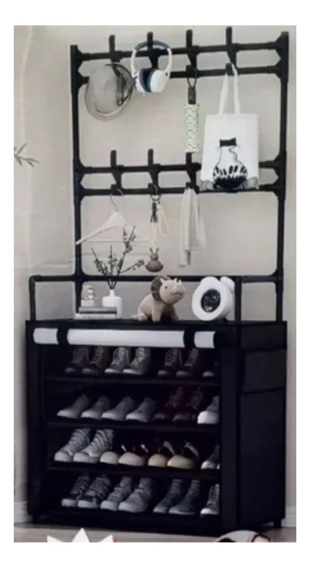 Miniatura 4 de Zapatero Perchero De Tela 4 Niveles