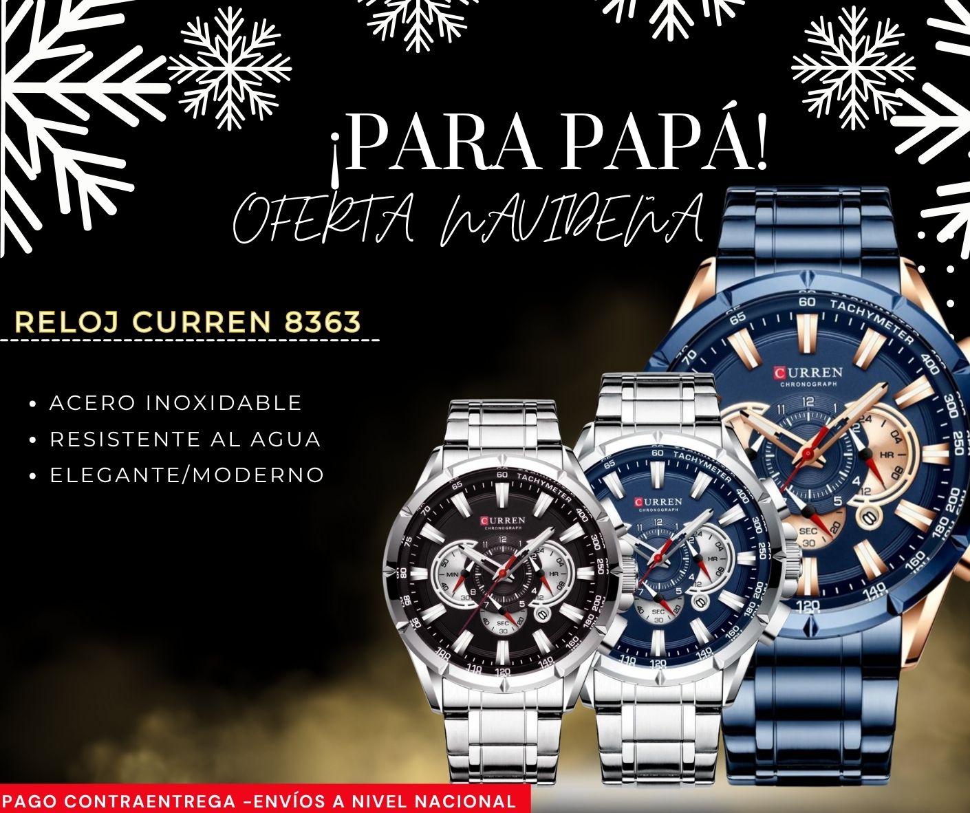 Reloj Curren 8363 para Hombre NAVIDAD