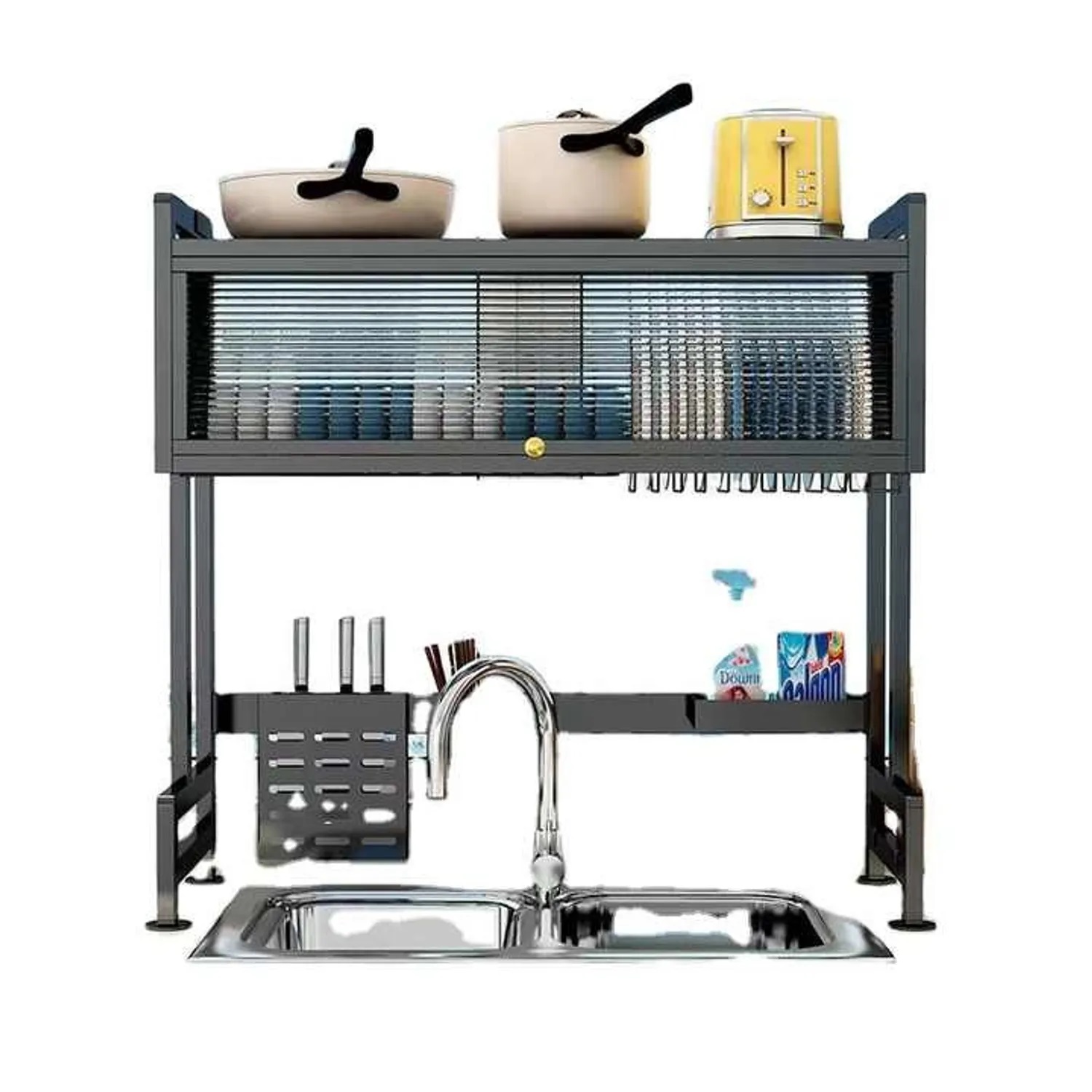 Miniatura 5 de Escurridor De Platos Con Tapa 65cm