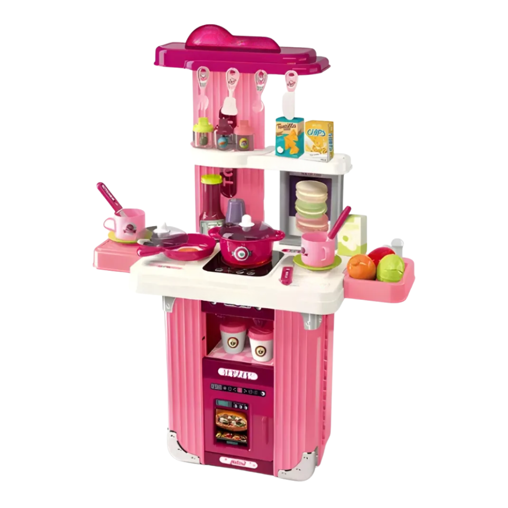 ¡Cocina y Juega! 🍳 Maletín Juguete Cocina Infantil Set Uten para Pequeños Chefs