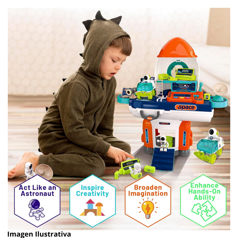🚀 Juguete Cohete Espacial Infantil Estacio - ¡Despega la Imaginación de tus Pequeños! 🌌 2