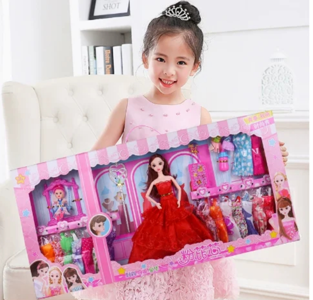 set muñeca de vestidos