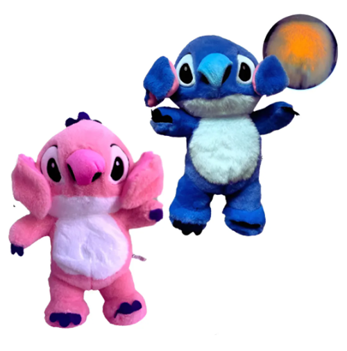 PELUCHES CON LUZ Y RESPIRAN STITCH