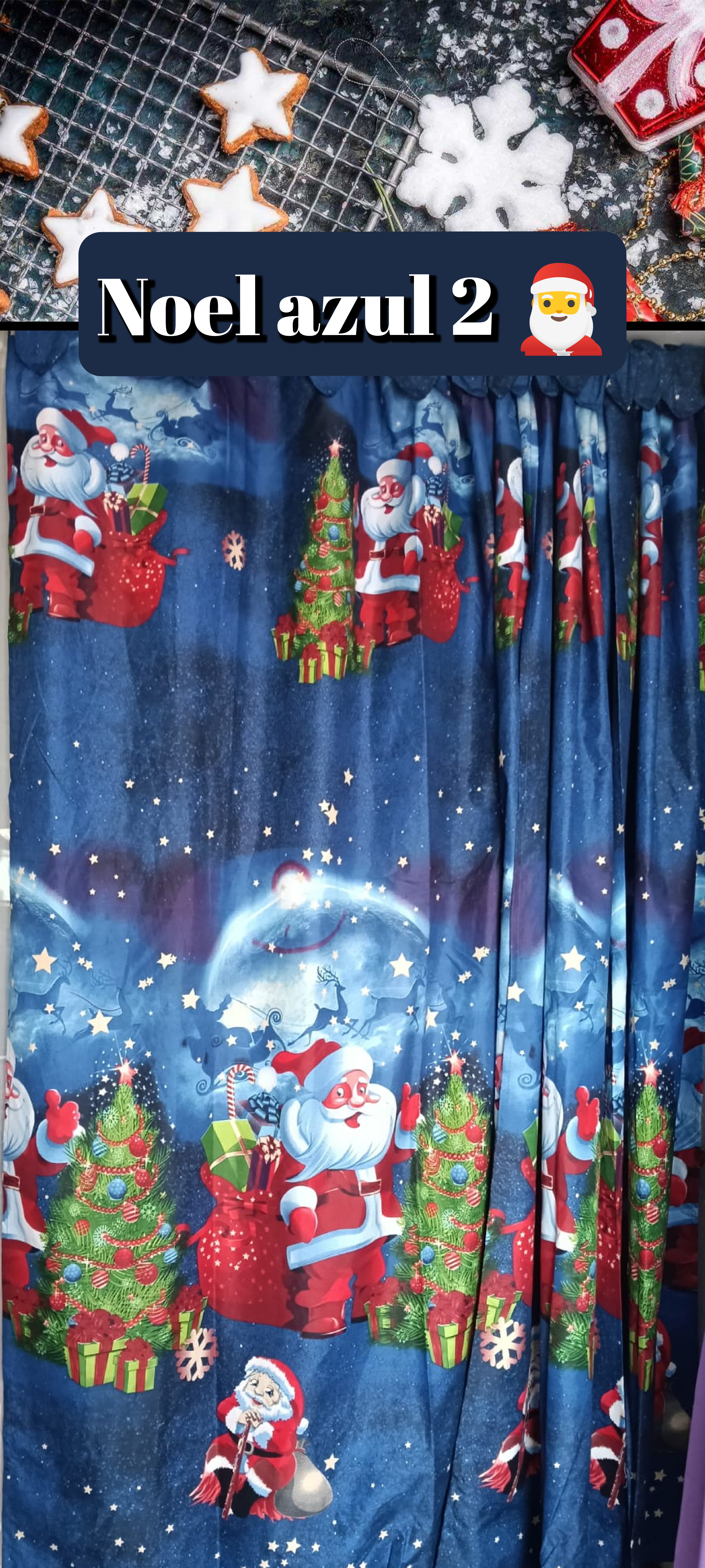 Cortinas navideñas Color y diseño