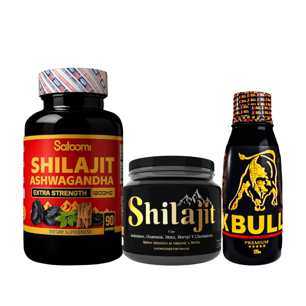 Combo shilajit - xbull 120ml y obsequios