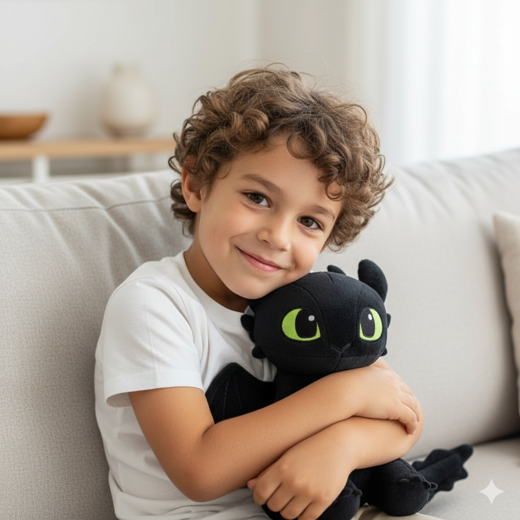 Miniatura 2 de Peluche Dragon Chimuelo + cobija térmica