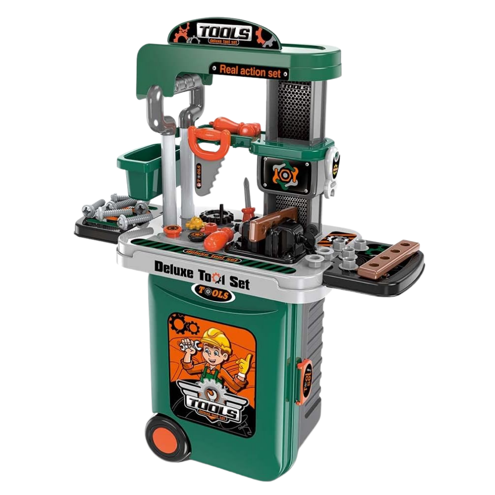 Banco de Herramientas Infantil Verde 🛠️ | ¡Diviértete Construyendo!
