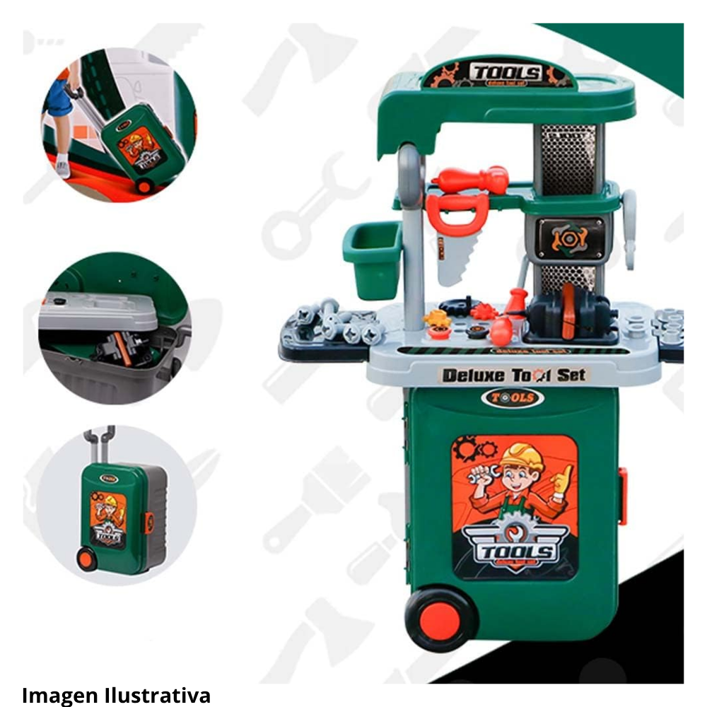 Banco de Herramientas Infantil Verde 🛠️ | ¡Diviértete Construyendo! 2