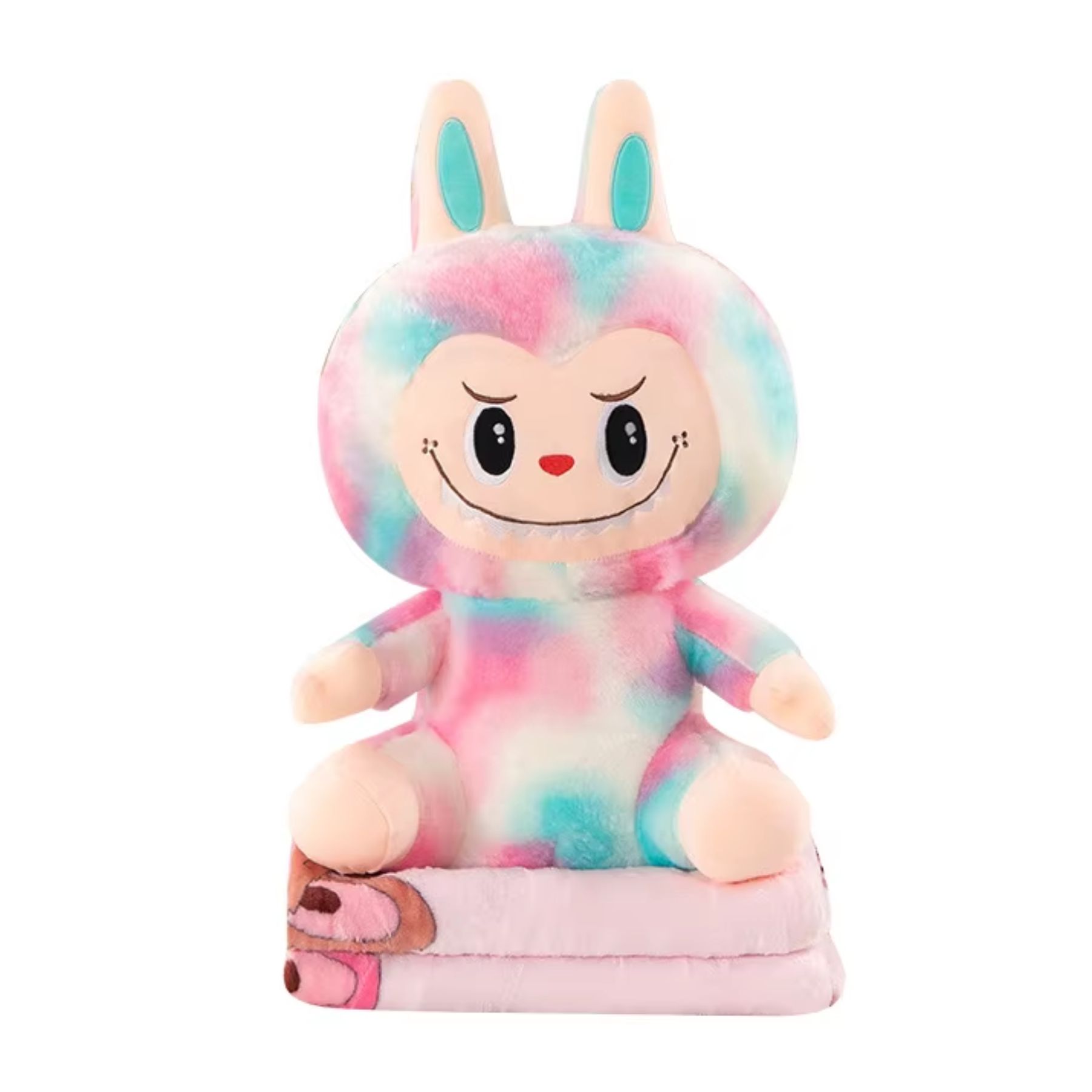 ✨ Peluche Labubu Multicolor con Cobija Suave para Niños ✨