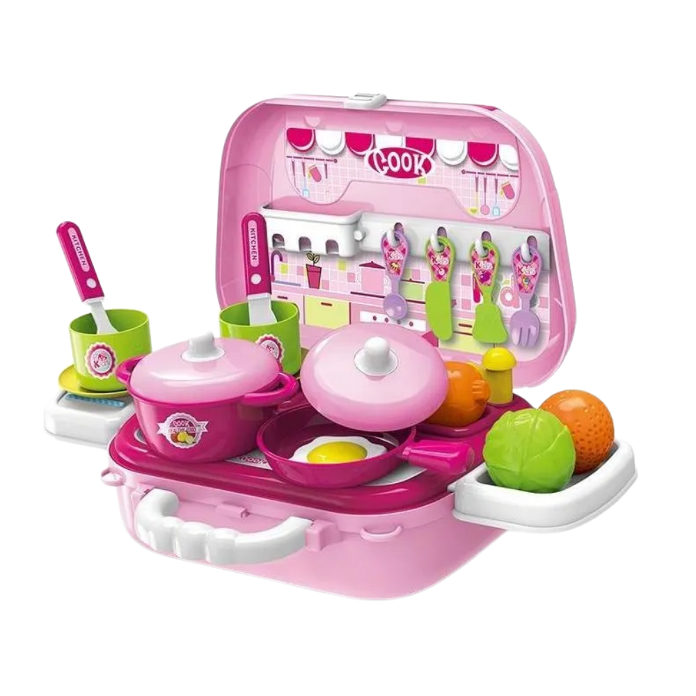 ¡Cocina y Juega! 🍳 Maletín Portátil de Cocina Infantil
