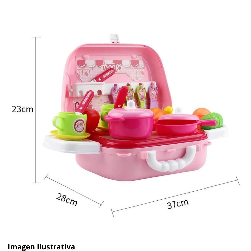 ¡Cocina y Juega! 🍳 Maletín Portátil de Cocina Infantil 3