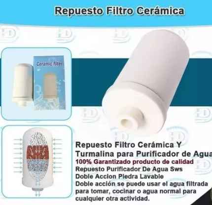 FILTRO PURIFICADOR REPUESTO CERAMICA