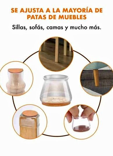 Protectores Para Patas de Sillas y Muebl