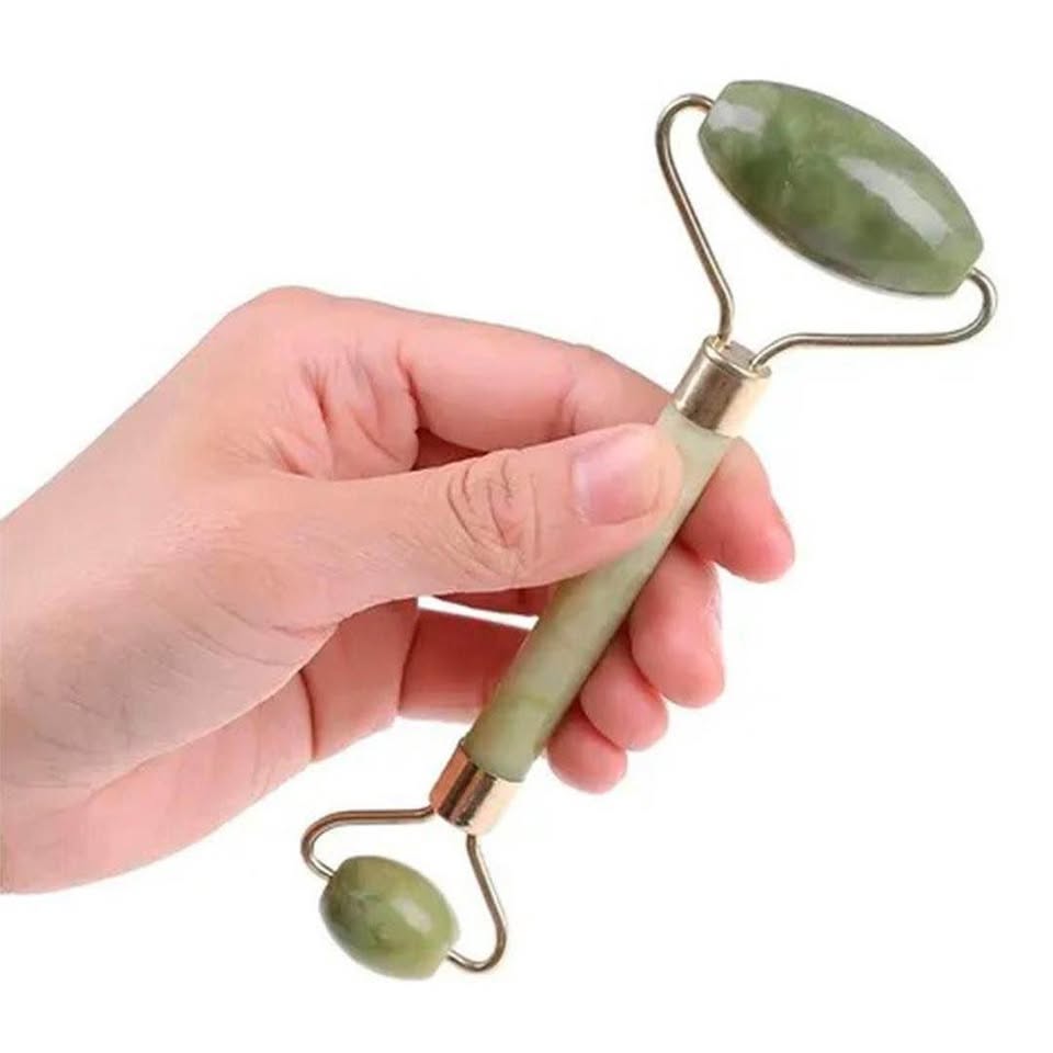 Miniatura 3 de Rodillo Facial Jade con Piedra Guacha