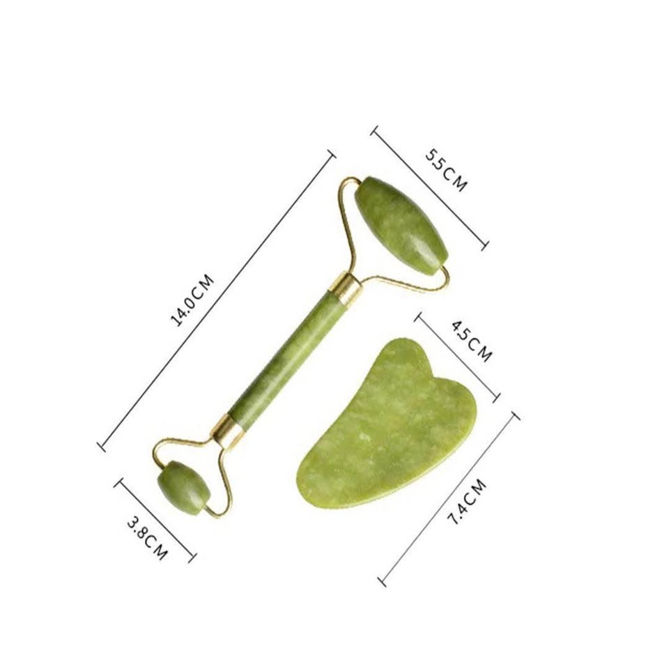 Miniatura 5 de Rodillo Facial Jade con Piedra Guacha