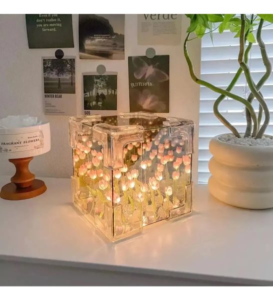 Miniatura 4 de Lámpara Tulipán Cubo Espejo