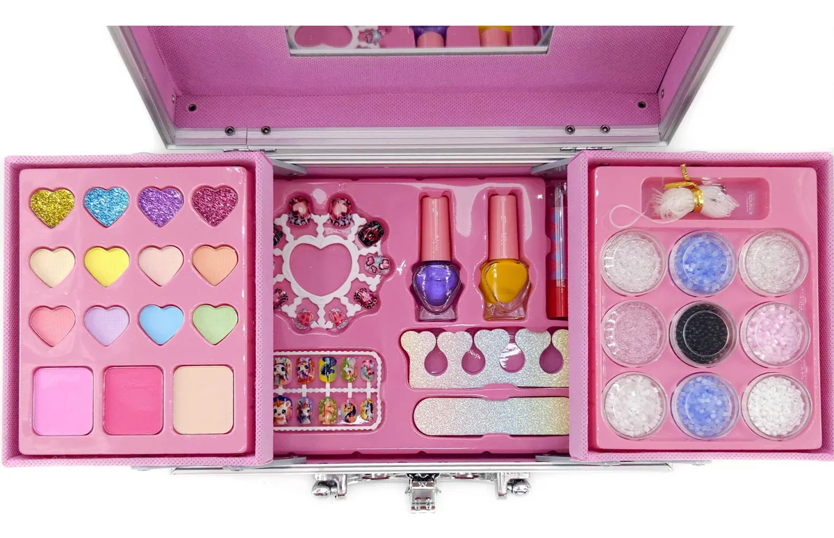 Miniatura 3 de Maletín de maquillaje metálico 37PCS