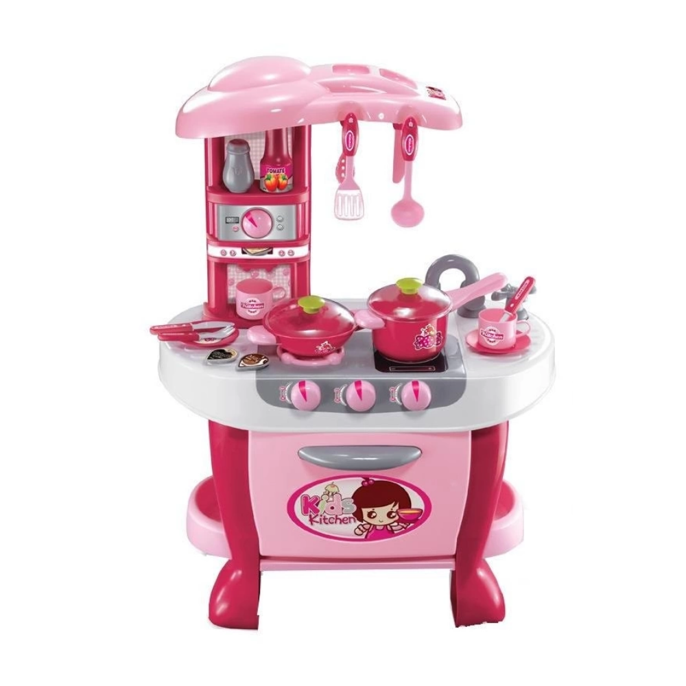 ¡Cocina Infantil Rosa! 🍳 Set de Utensilios para Pequeñas Chefs