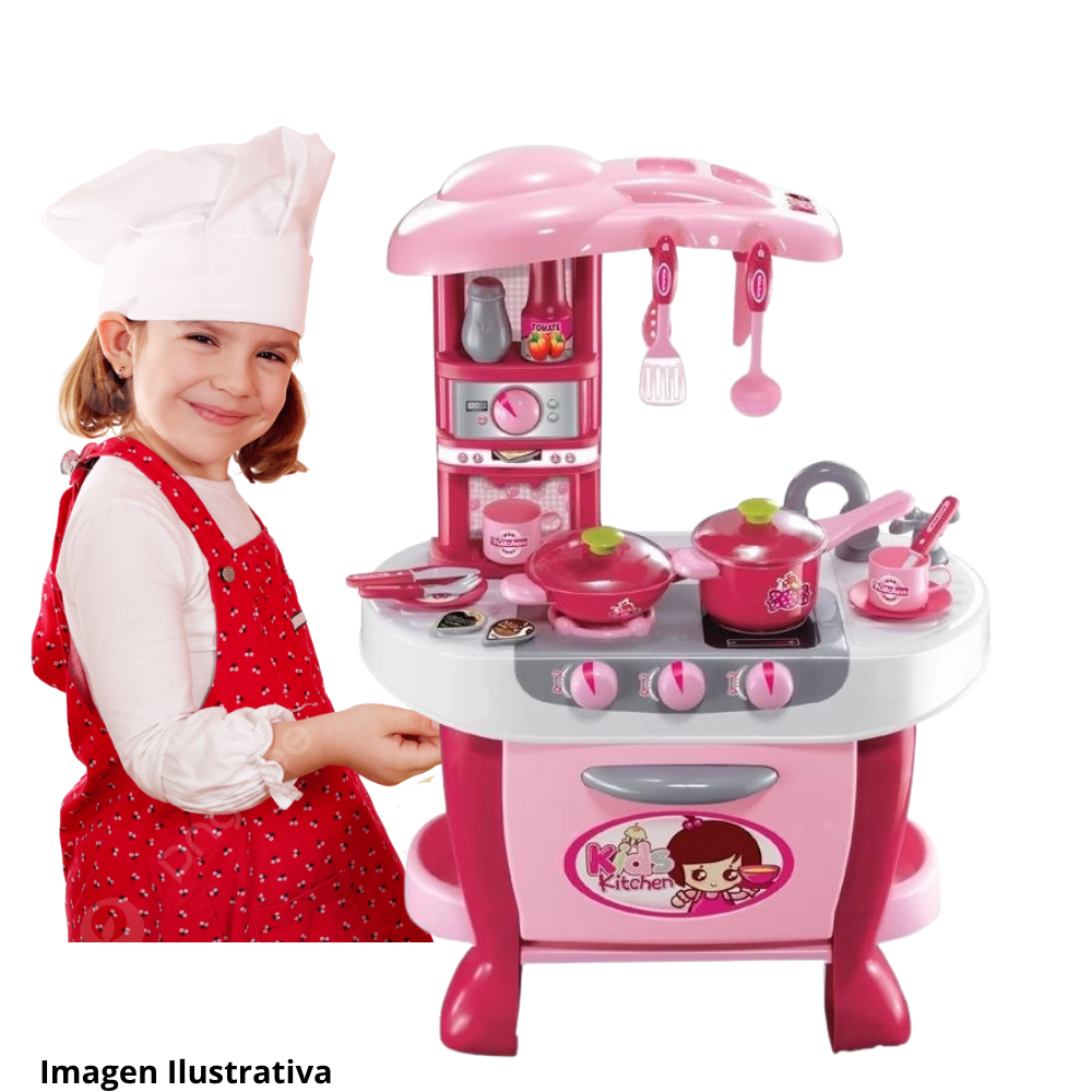 ¡Cocina Infantil Rosa! 🍳 Set de Utensilios para Pequeñas Chefs 3