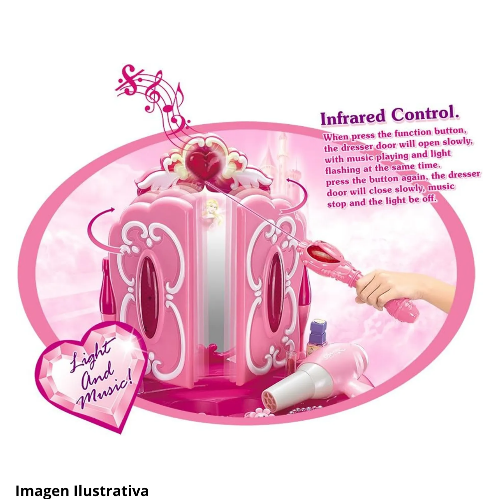 ✨ Tocador Infantil Princesa Espejo Triple - ¡El sueño de cada pequeña! 👑 2