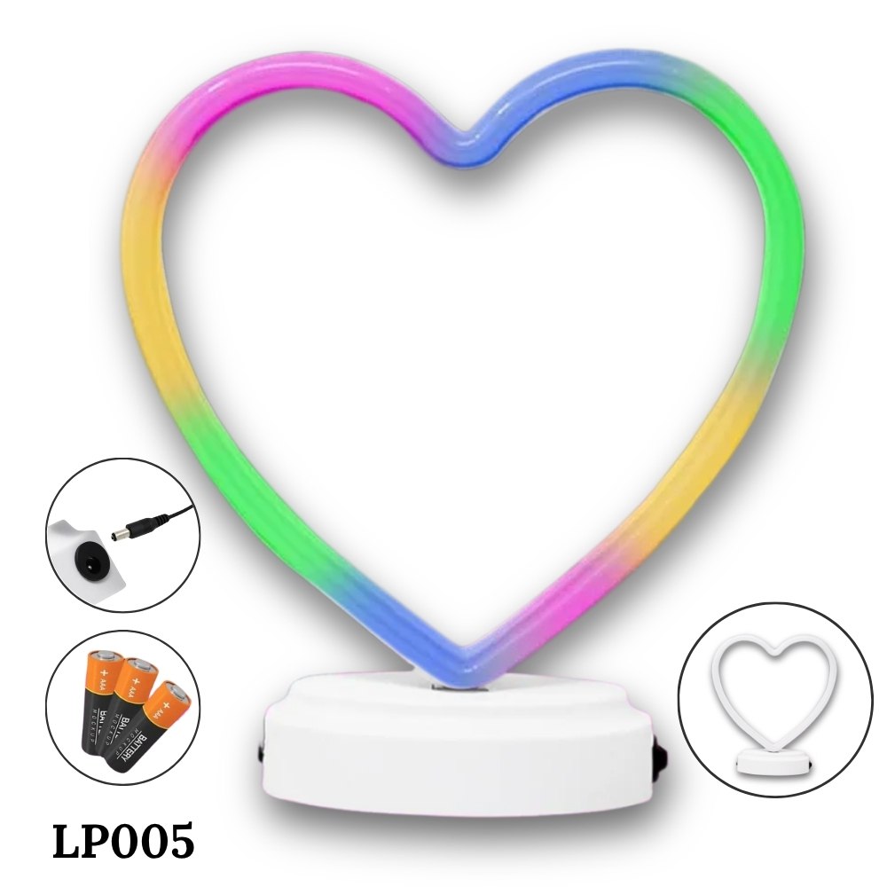 Lampara Corazon Multicolor LP005