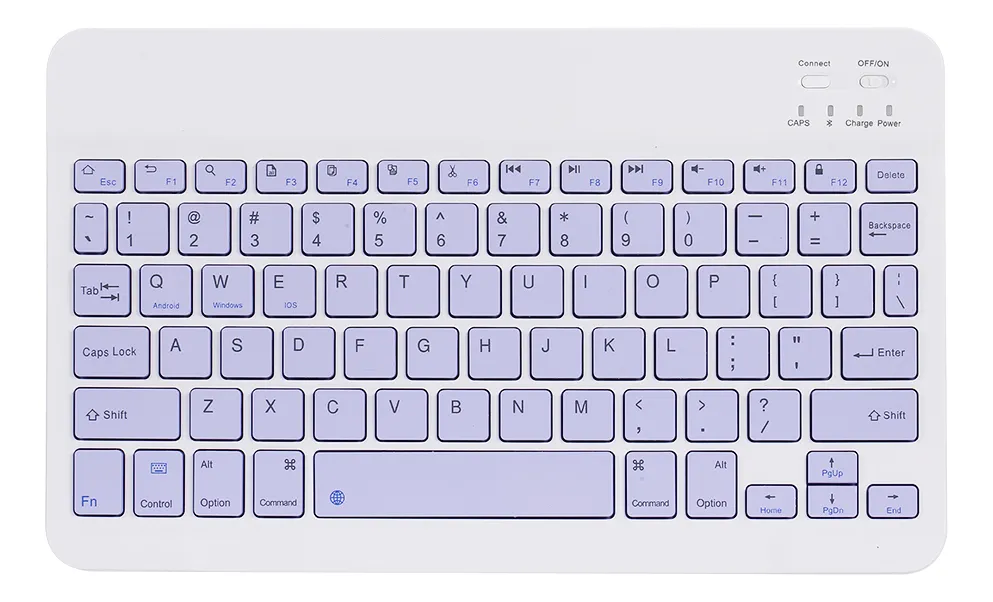 TECLADO BLUETOOTH COLORES 10"