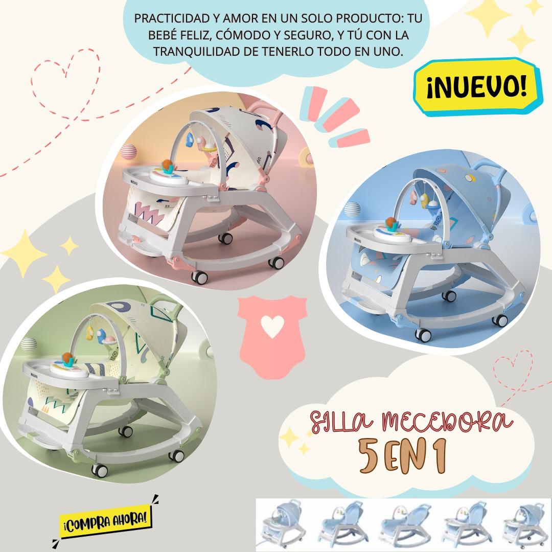 SILLA MECEDORA BEBE 5 EN 1 TOP💜