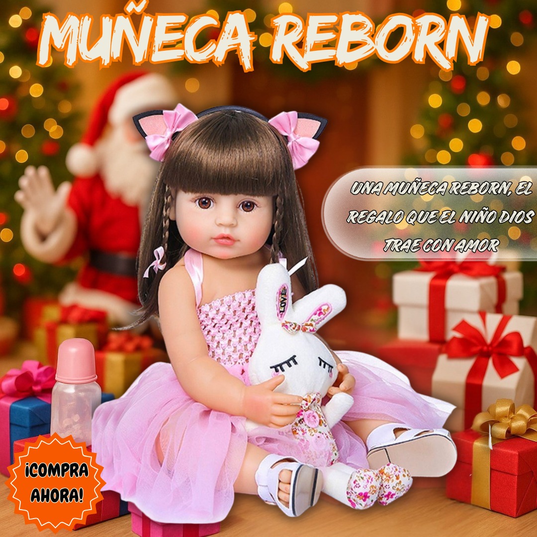 REGALO PARA NILÑAS MUÑECA 100% SILICONA