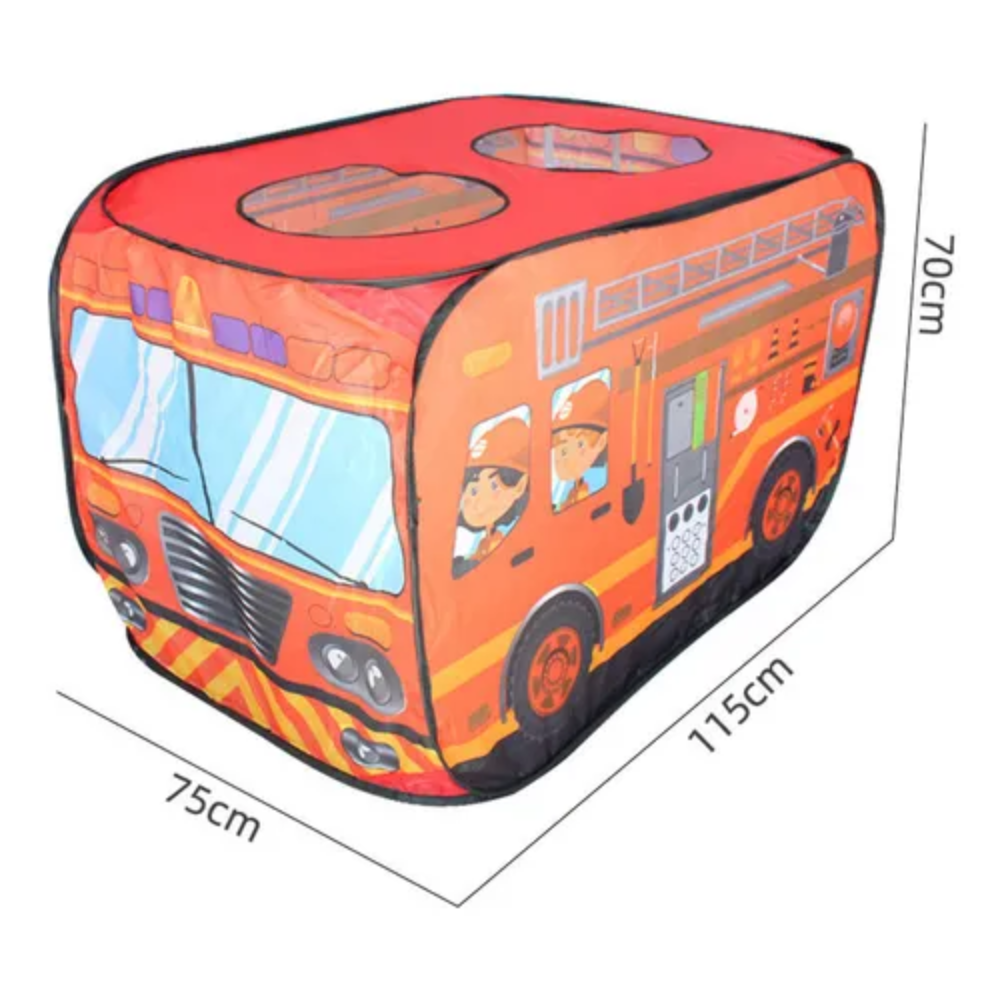 🚒 Carpa Infantil Autobús Bomberos Plegable - ¡Diversión y Aventura para los Pequeños! 2
