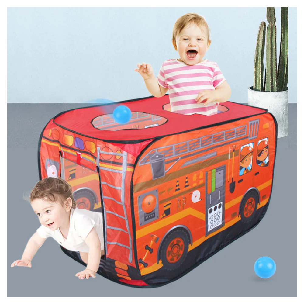 🚒 Carpa Infantil Autobús Bomberos Plegable - ¡Diversión y Aventura para los Pequeños! 3
