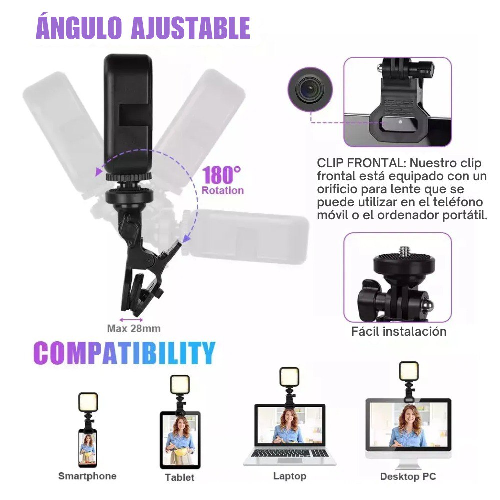 Miniatura 2 de Lampara Luz Led De Fotografia Rgb AY-83