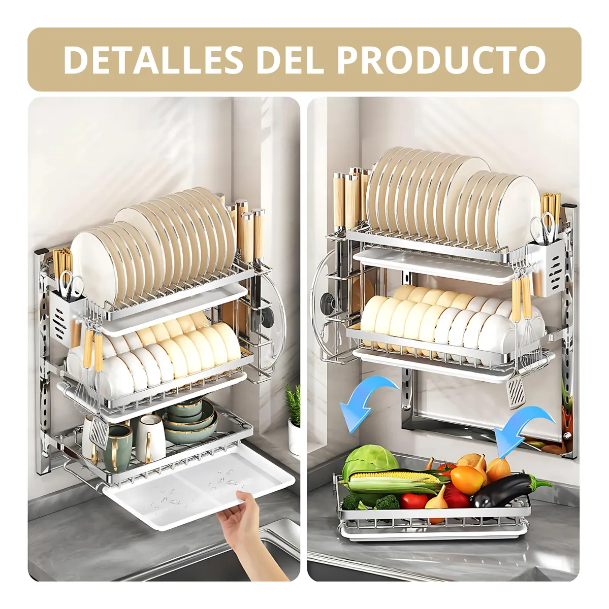 Miniatura 2 de Escurridor de platos de Pared