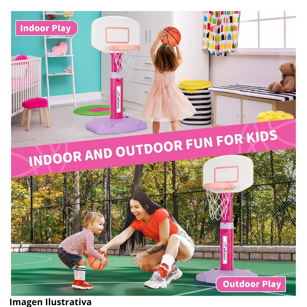 🏀 Aro de Baloncesto Infantil Ajustable con Base Perfecto para el Juego 2