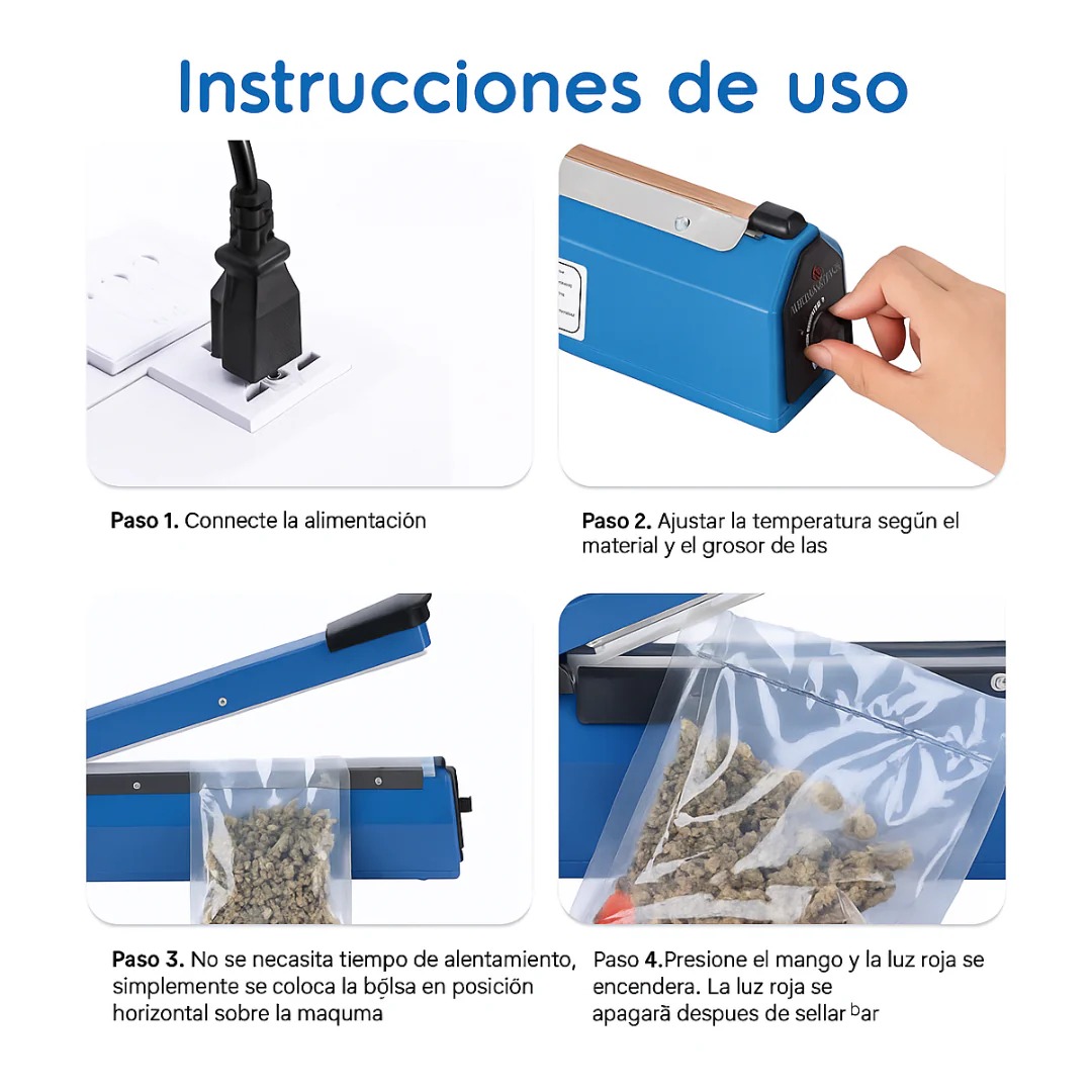 Miniatura 2 de Maquina Selladora De Bolsas 200mm