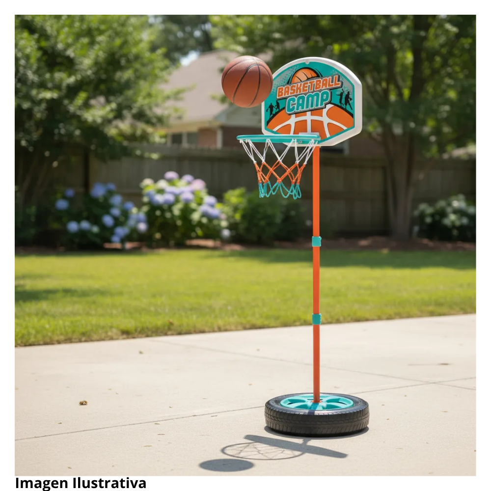🏀 Aro de Baloncesto Infantil Ajustable para Diversión y Aprendizaje 2