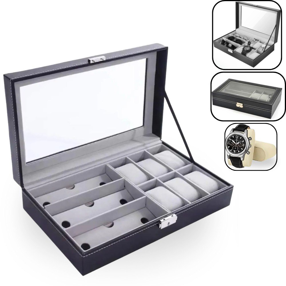 Miniatura 5 de Cofre Joyero Organizador 2 en 1 Relojes6