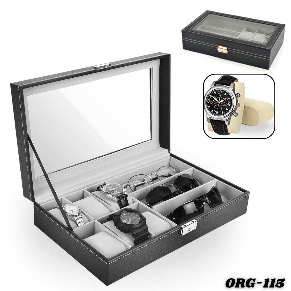 Cofre Joyero Organizador 2 en 1 Relojes6