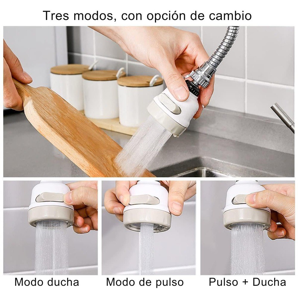 Miniatura 2 de Grifo Ahorrador Multifuncional 360 Grado