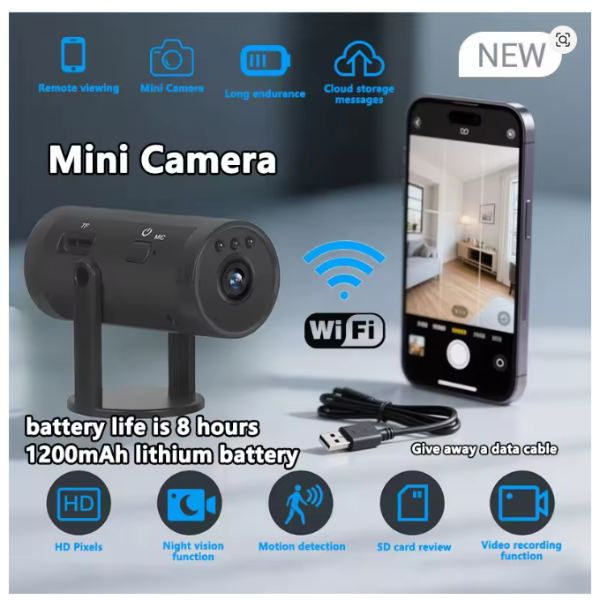 MINI CAMARA WIFI IP W10 RECARGABLE