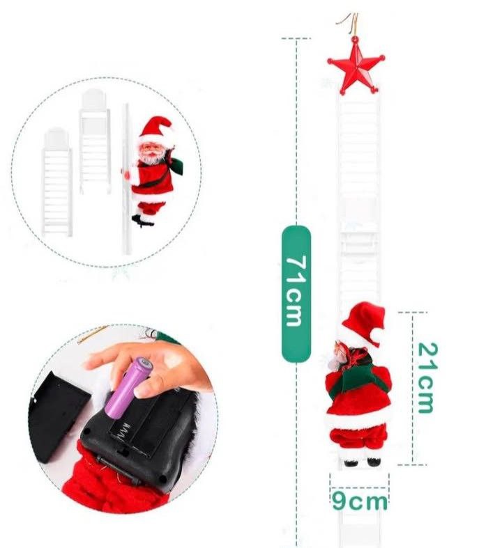 🎄NAVIDAD 🎄 Papá Noel Escalera Sube y B