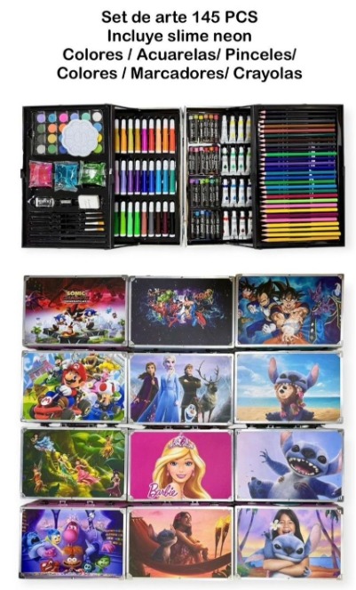 SET DE ARTE DISNEY METALICO 145 PZ