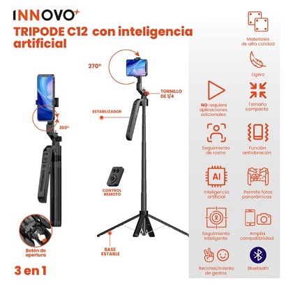 Miniatura 5 de PALO SELFIE REF C12 ALTURA MAX 180CM