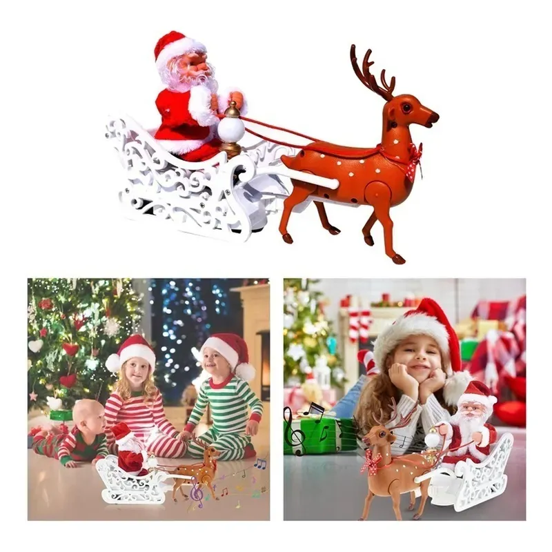 papa noel trineo + reno