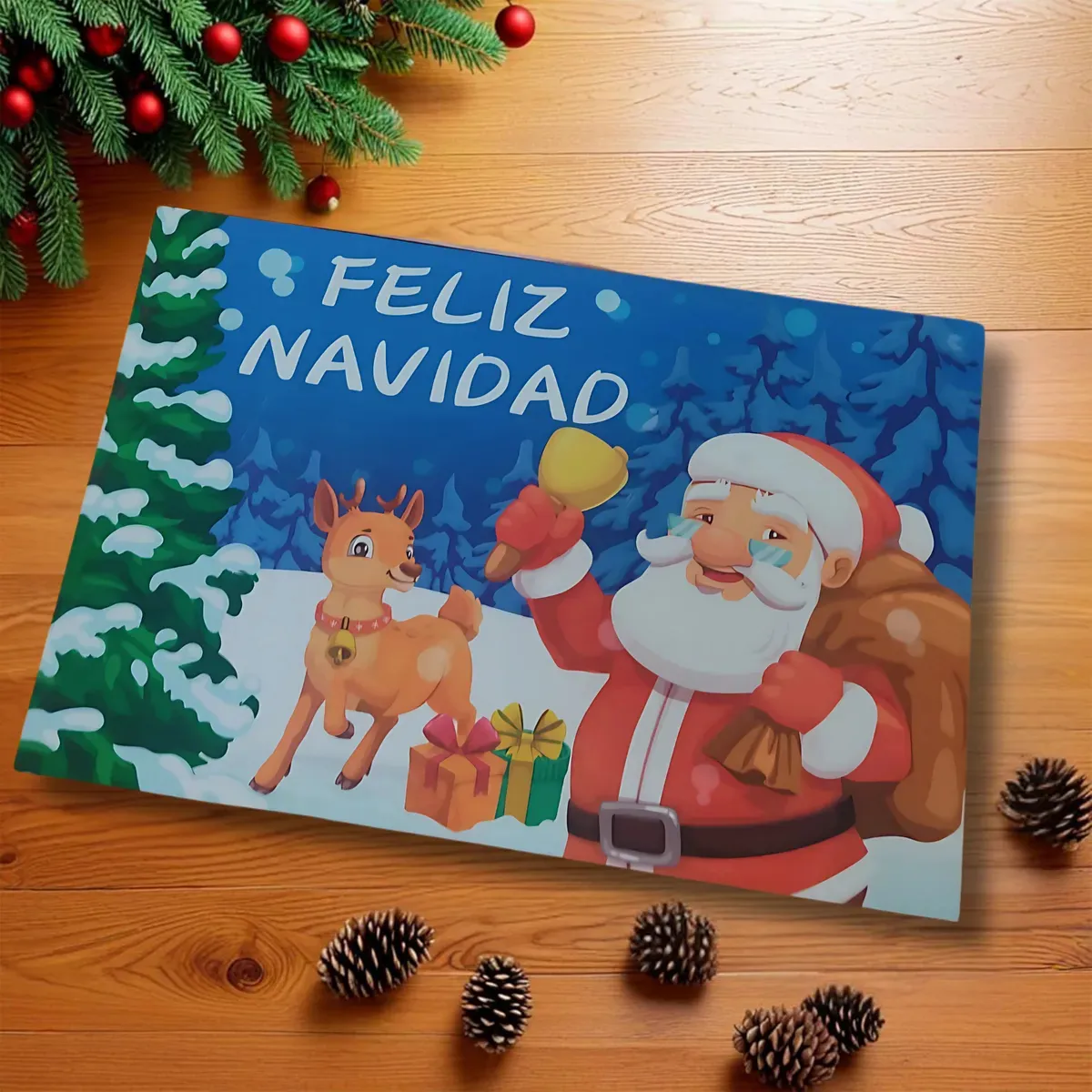 ✨ Tapetes Navideños Lindos Absorbentes para tu Hogar 🎄