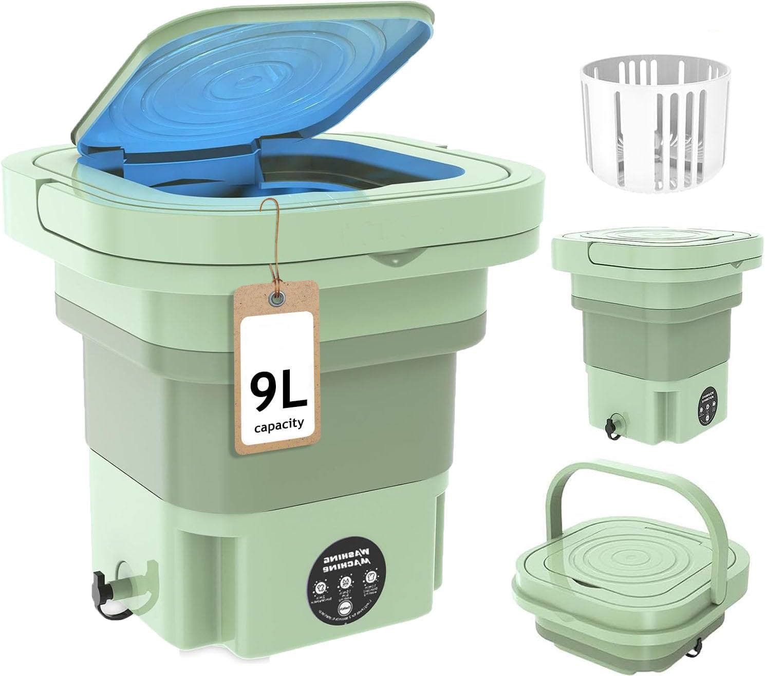 Miniatura 2 de Lavadora electrica tipo valde plegable