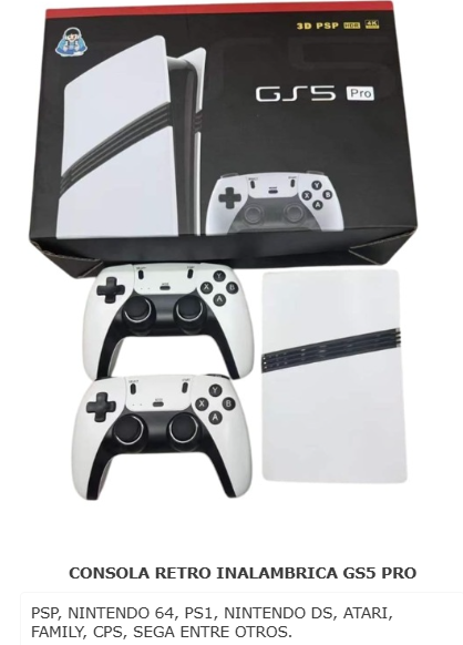 CONSOLA RETRO INALAMBRICA GS5 PRO