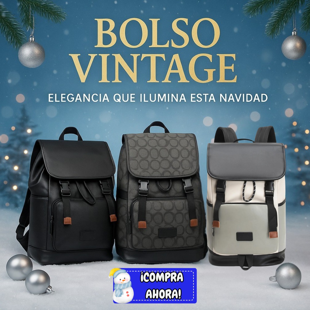 Bolso Vintage 4.0 para Hombre NAVIDAD