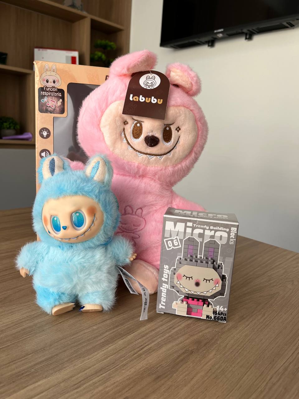 Peluche Labubu 3 EN 1  Respira Y  Suena