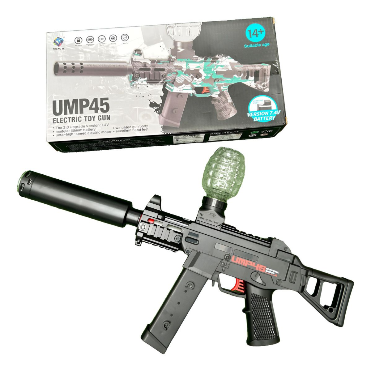 Pistola De Hidrogel Automática Ump45