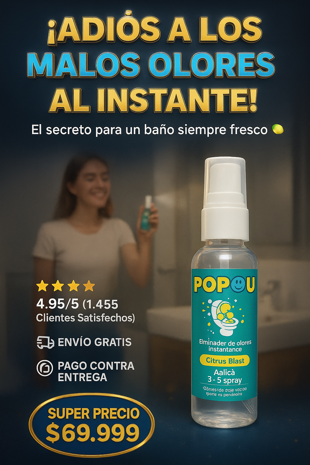 POPOU Citrus Blast (60 ml) - Popou: 2 unidades